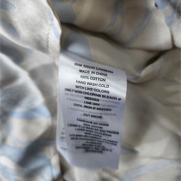 Equipment Women's Flora Print Silk Poplin Leema Shirt Blouse Short Sleeve | Size - Picture 4 of 4